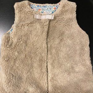 Jacadi girl faux fur vest